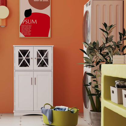 5-Piece Modern Bathroom Suite: Over The Toilet Cabinet + Smart Toilet Bidet + Oval Sink + Floor Cabinet + Clothes Dryer