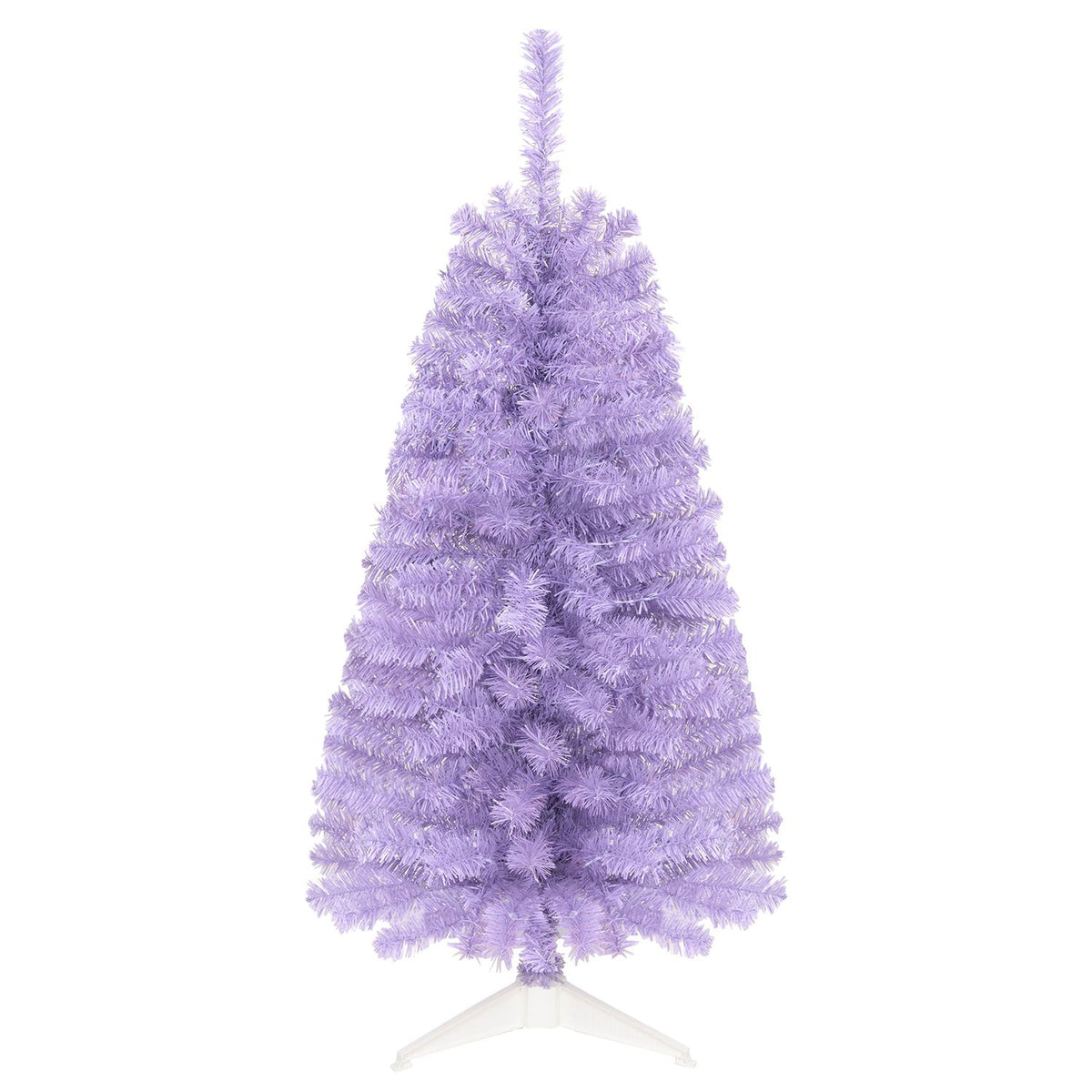 4 ft black artificial Christmas tree with 110 branch tips and 50 warm white LED lights, holiday decor by Wilsons Home Store