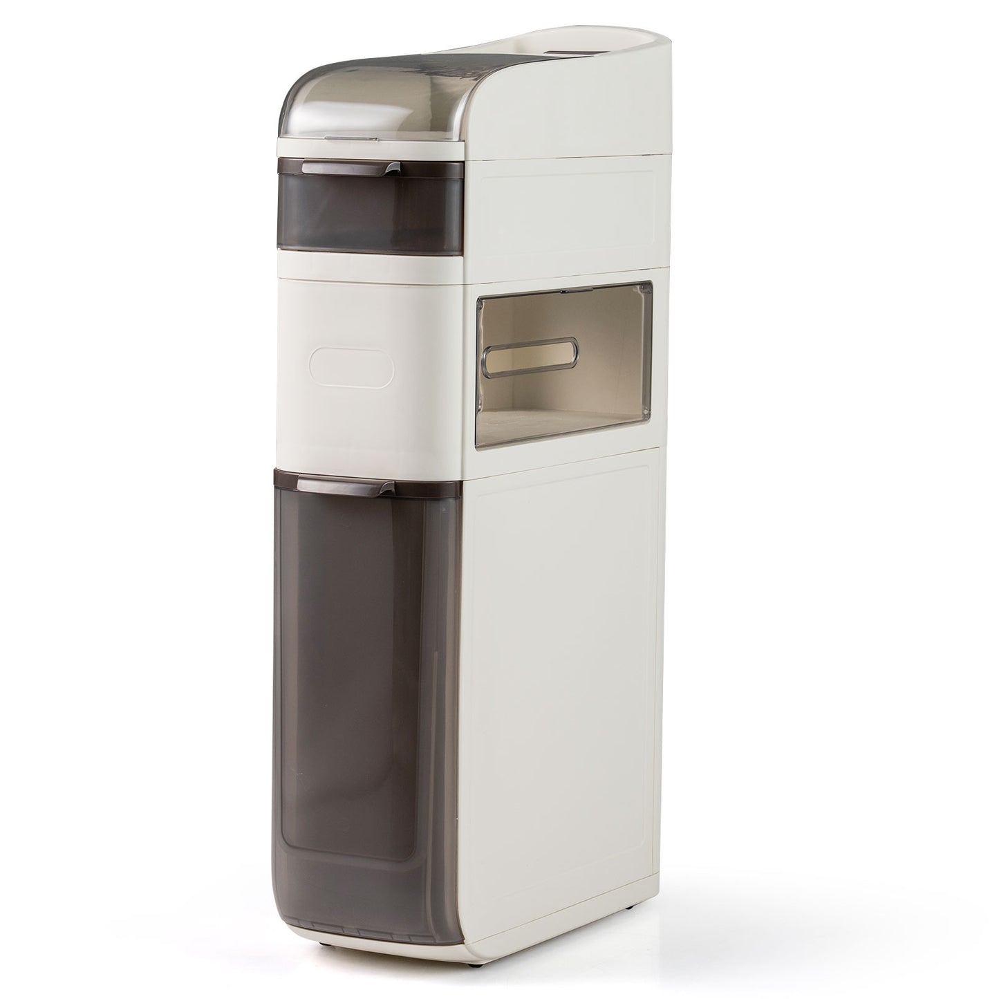 6-Tier Narrow Bathroom Storage Cabinet with Drawers and Tissue Box