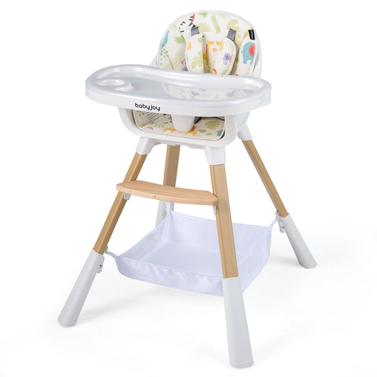 4 in 1 High Chair for Babies Convertible Toddler Highchair-Multicolor