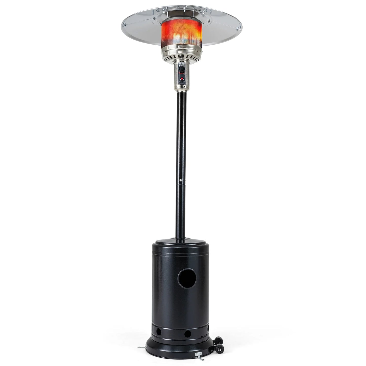 50 000 BTU Patio Propane Gas Heater with Stainless Steel Burner-Black