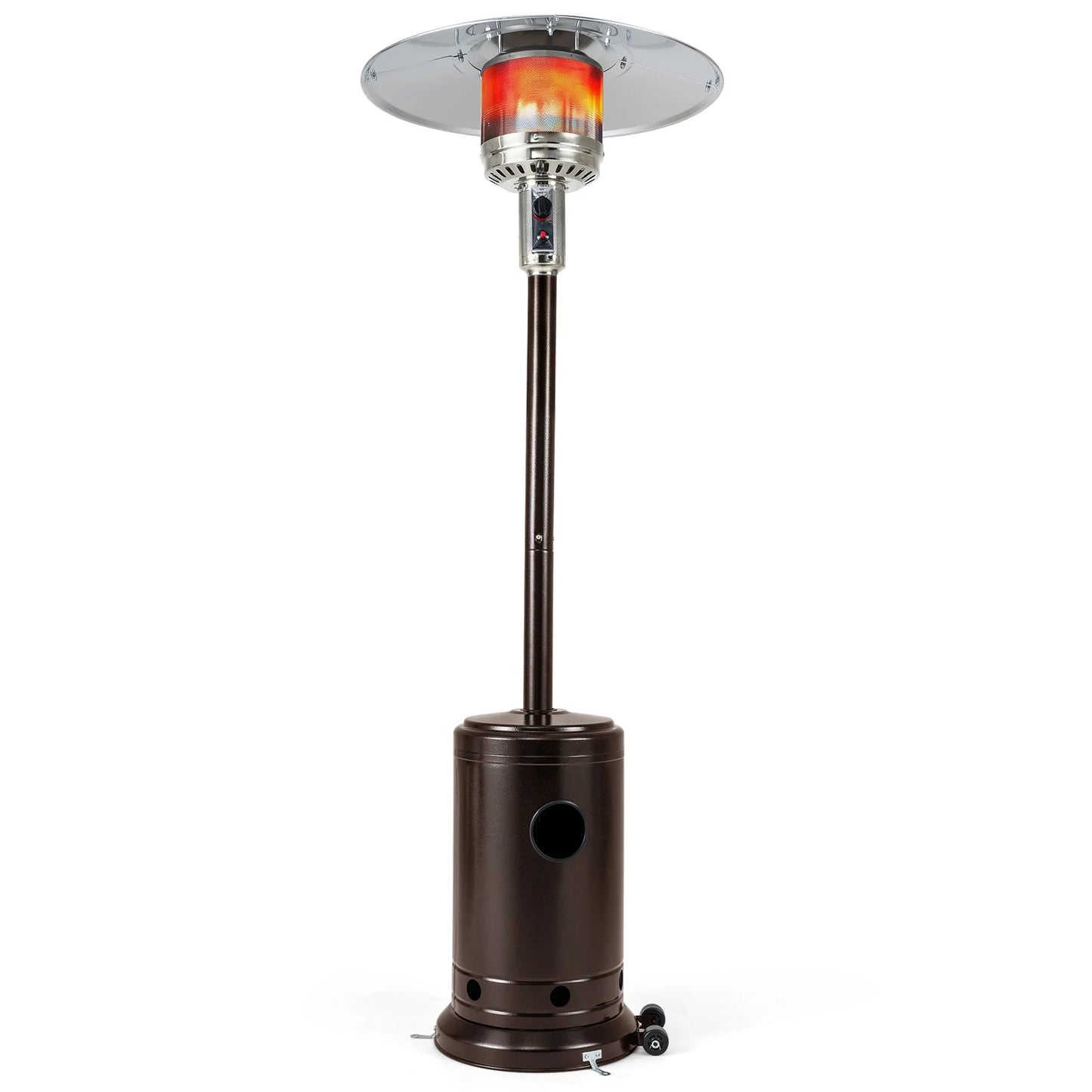 50 000 BTU Patio Propane Gas Heater with Stainless Steel Burner-Black