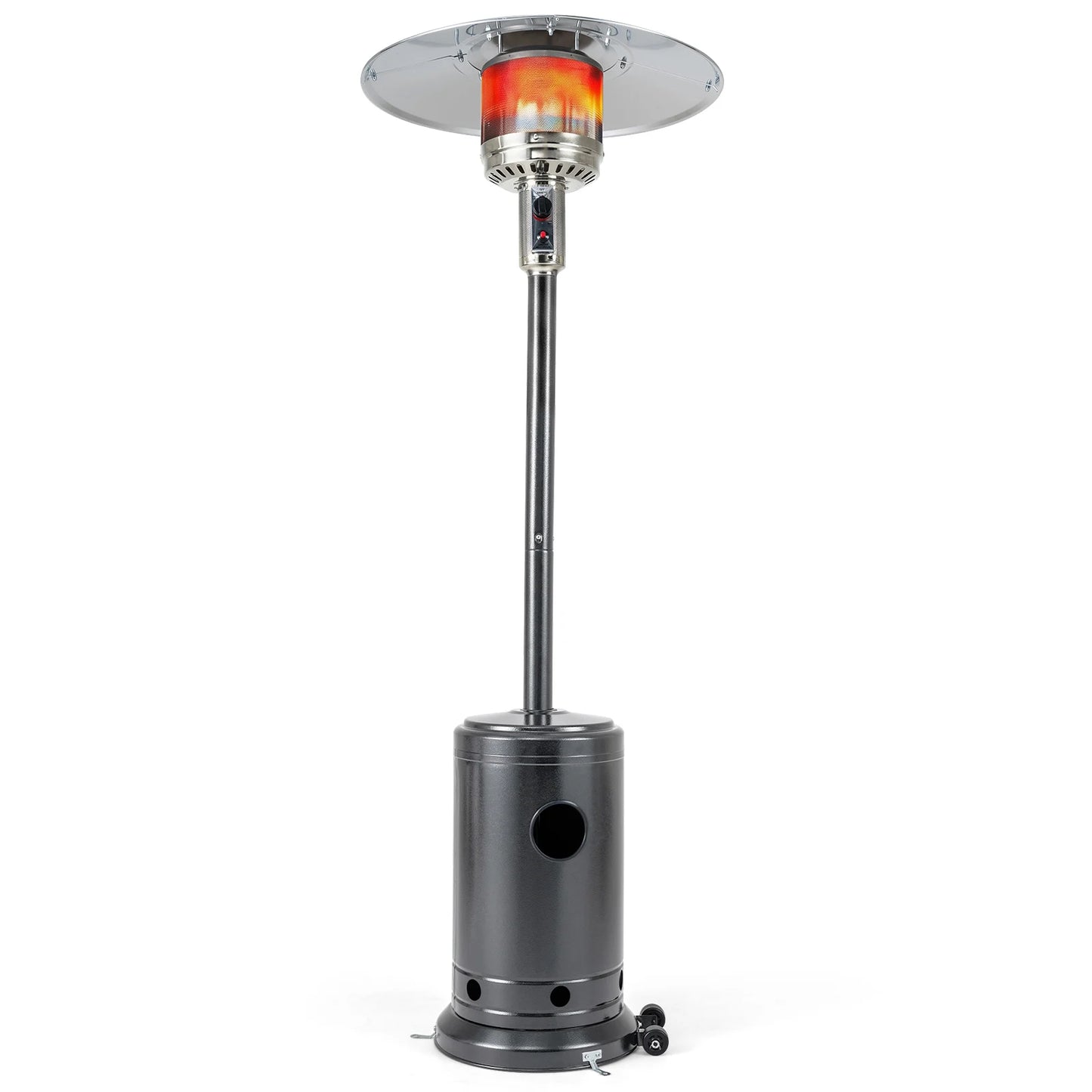 50 000 BTU Patio Propane Gas Heater with Stainless Steel Burner-Black
