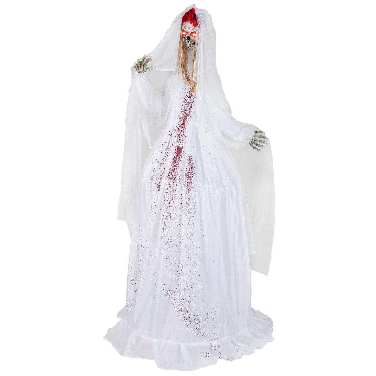 Halloween Animatronic Standing Bride 7.2 FT Haunted House Decoration
