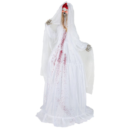 Halloween Animatronic Standing Bride 7.2 FT Haunted House Decoration