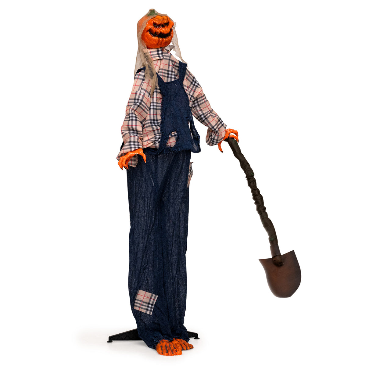 5.3 ft Halloween Decoration Outdoor with Red Eyes and Shovel