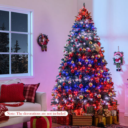 5/6/7/8 FT Artificial Christmas Tree with LED Lights and Remote APP Control-8 ft