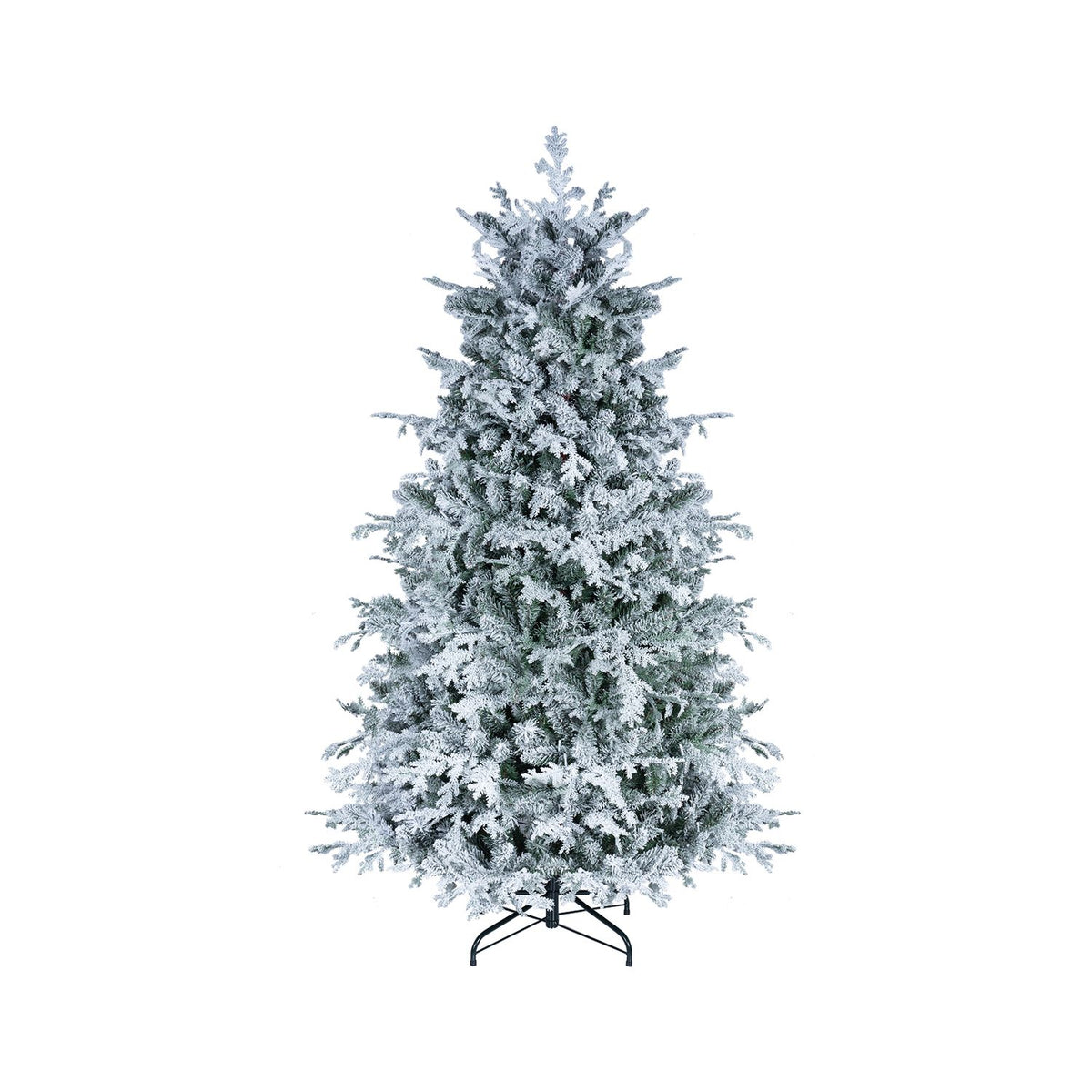5/6/7/8 Feet Pre-Lit Artificial Christmas Tree with Warm White LED Lights-6 FT