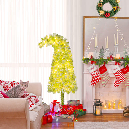 5/6/7 FT Whimsical Christmas Tree with Bendable Top and 216/290/366 Branch-7 FT