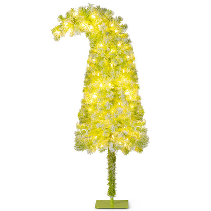 5/6/7 FT Whimsical Christmas Tree with Bendable Top and 216/290/366 Branch-7 FT