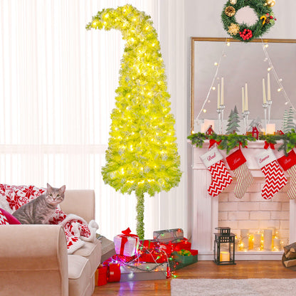 5/6/7 FT Whimsical Christmas Tree with Bendable Top and 216/290/366 Branch-7 FT