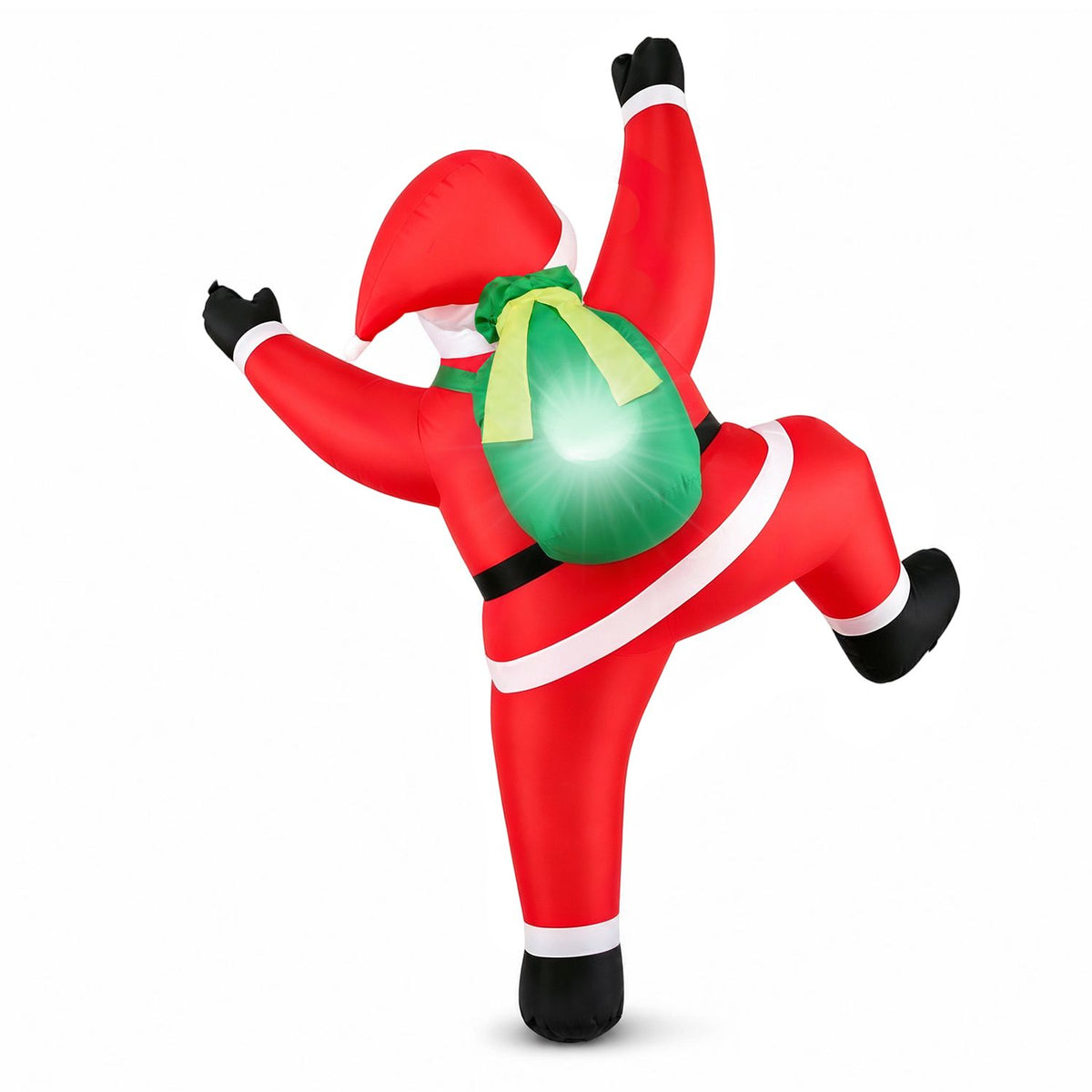 5.9 ft Santa inflatable outdoor Christmas decoration climbing Santa inflatable holiday decor by Wilsons Home Store