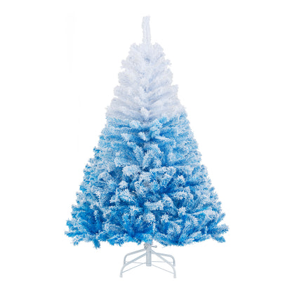 5/6/7/8 FT Artificial Christmas Tree with Warm White LED Lights and 8 Modes-8 Feet
