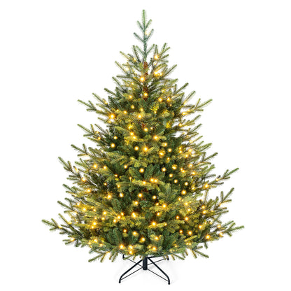 5 FT Pre-Lit Artificial Christmas Tree with 180 Warm White LED Lights