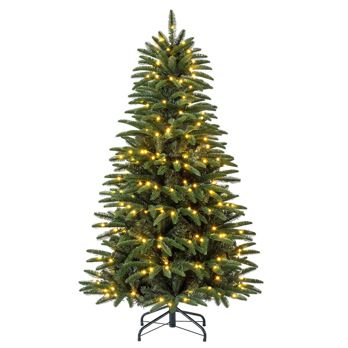 5 FT Pre-Lit Artificial Christmas Tree with 3 Gift Boxes and 507 Lush Branch Tips