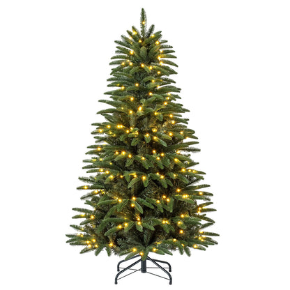 5 FT Pre-Lit Artificial Christmas Tree with 3 Gift Boxes and 507 Lush Branch Tips