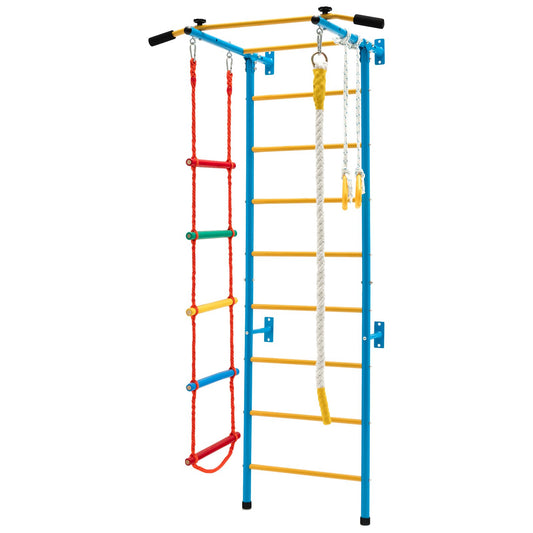 5 In 1 Childrens Indoor Gym Playground Swedish Wall Ladder for Solid Wall