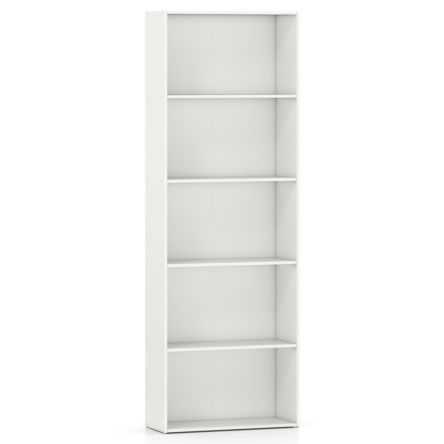 5-Shelf Storage Bookcase Modern Multi-Functional Display Cabinet Furniture-Black
