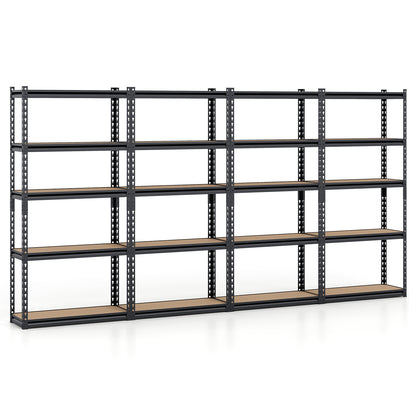 5-Tier Garage Shelving Unit 2200 LBS Heavy Duty Metal Storage Shelves-Set of 4