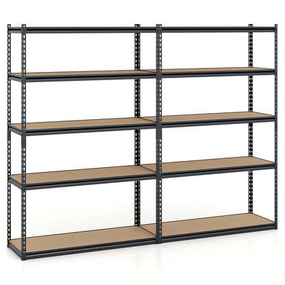 5-Tier Garage Shelving Unit for Warehouse and Basement-Set of 2