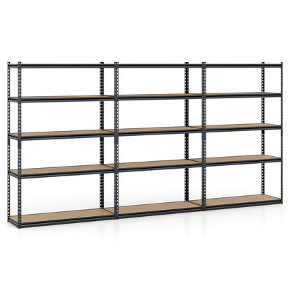 5-Tier Garage Shelving Unit for Warehouse and Basement-Set of 3