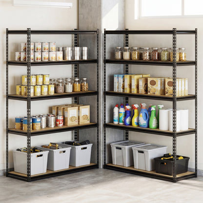 5-Tier Garage Shelving Unit for Warehouse and Basement-Set of 4