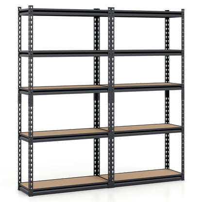 5-Tier Garage Shelving Unit 2200 LBS Heavy Duty Metal Storage Shelves-Set of 2