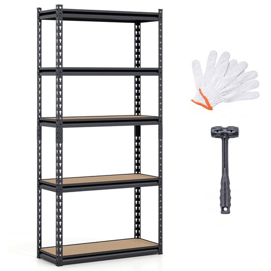 5-Tier Garage Shelving Unit 2200 LBS Heavy Duty Metal Storage Shelves-1Piece