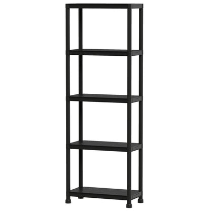 4-Tier Heavy-Duty Plastic Storage Shelves Freestanding Garage Shelving Unit