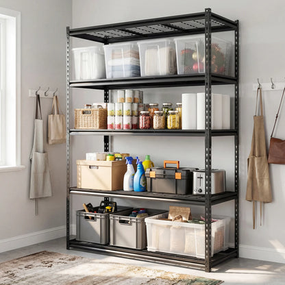 5-Tier Metal Shelving Unit 2000 lbs Capacity with Adjustable Wire Racks Set of 4