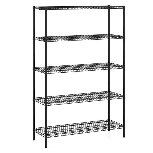5-Tier Metal Storage Shelving Unit with V-Shaped Wire Rack-DK