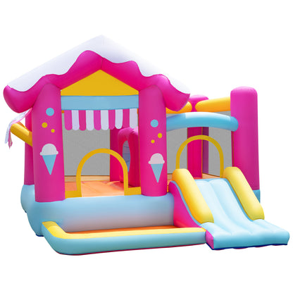 5-in-1 Inflatable Bounce House with Tunnel for Kids Ages 3-12