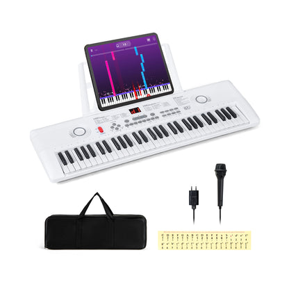 61 Key Electric Portable Digital Keyboard Piano for Beginner-Pink