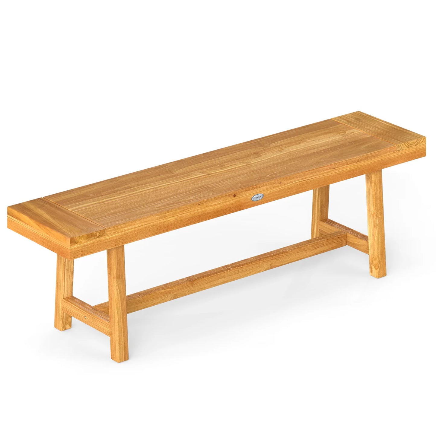 63 Inch Solid Wood Bench for up to 3 People