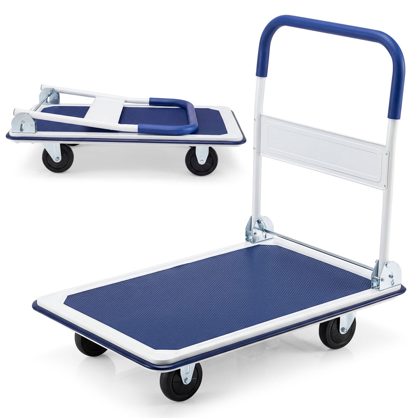 660 Pounds Folding Platform Cart Dolly Hand Truck