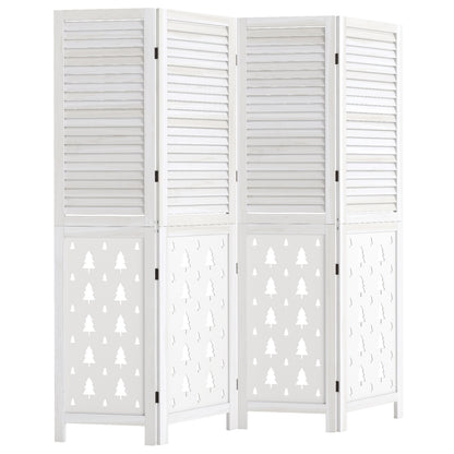 67" Tall Wood Room Divider Indoor Wooden Partition for Room Separation-4 Panels