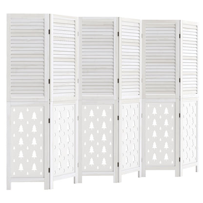 67" Tall Wood Room Divider Indoor Wooden Partition for Room Separation-4 Panels