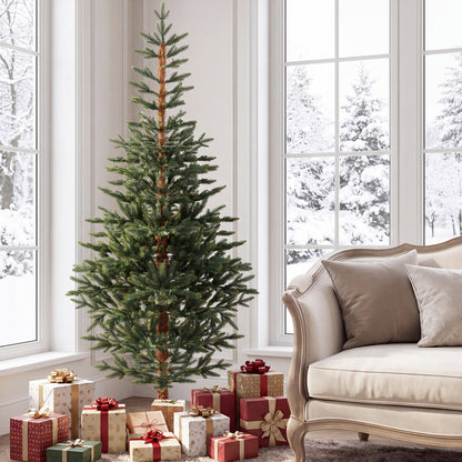 6/7/8 FT Pre-Lit Artificial Christmas Tree with 250/290/330 Warm White LED Lights-6 FT