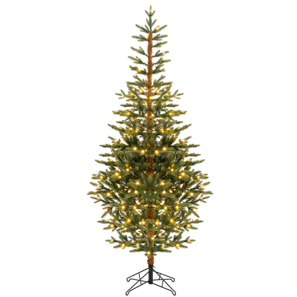 6/7/8 FT Pre-Lit Artificial Christmas Tree with 250/290/330 Warm White LED Lights-6 FT