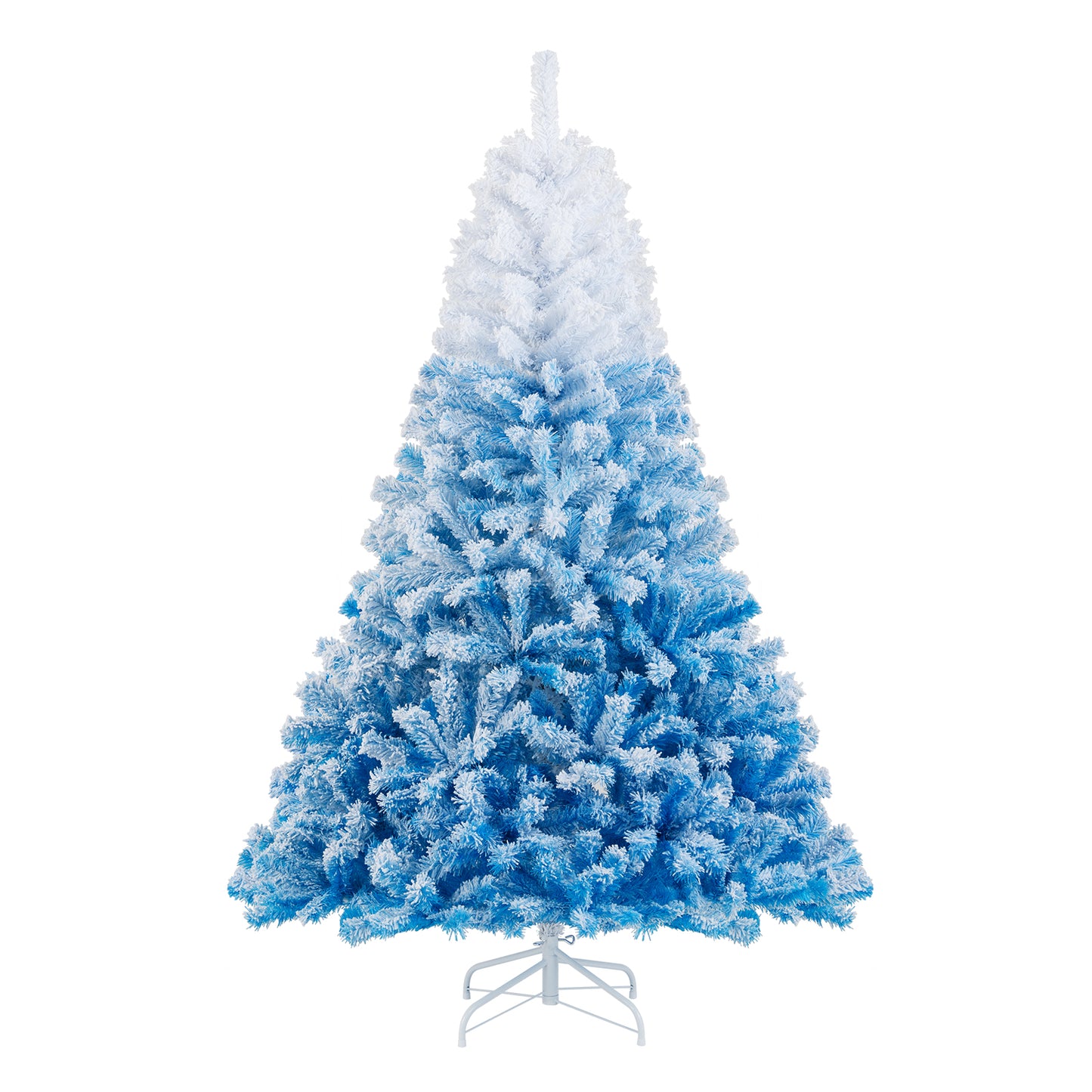 5/6/7/8 FT Artificial Christmas Tree with Warm White LED Lights and 8 Modes-8 Feet