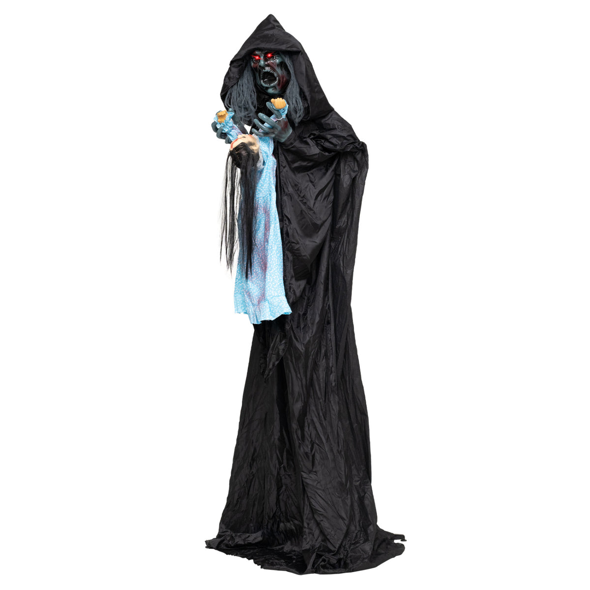 7.2 ft Animated Halloween Soul Sucker Decoration with Lowering Head