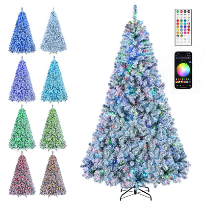7.5 FT Smart Christmas Tree with APP Remote & RGB Lights and Music Sync