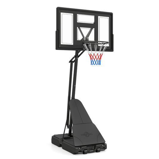7.7-10 FT Tool-Free Height Adjustable Basketball Goal System