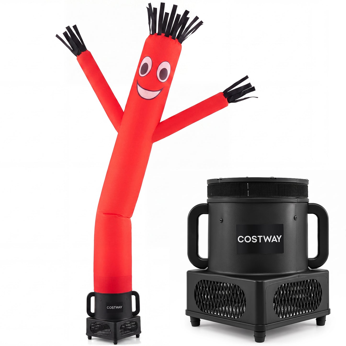 7 FT Inflatable Tube Man with Blower for Outdoor Business Promotion Store-Black
