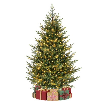 7 FT Pre-Lit Artificial Christmas Tree with 340 Warm White LED Lights