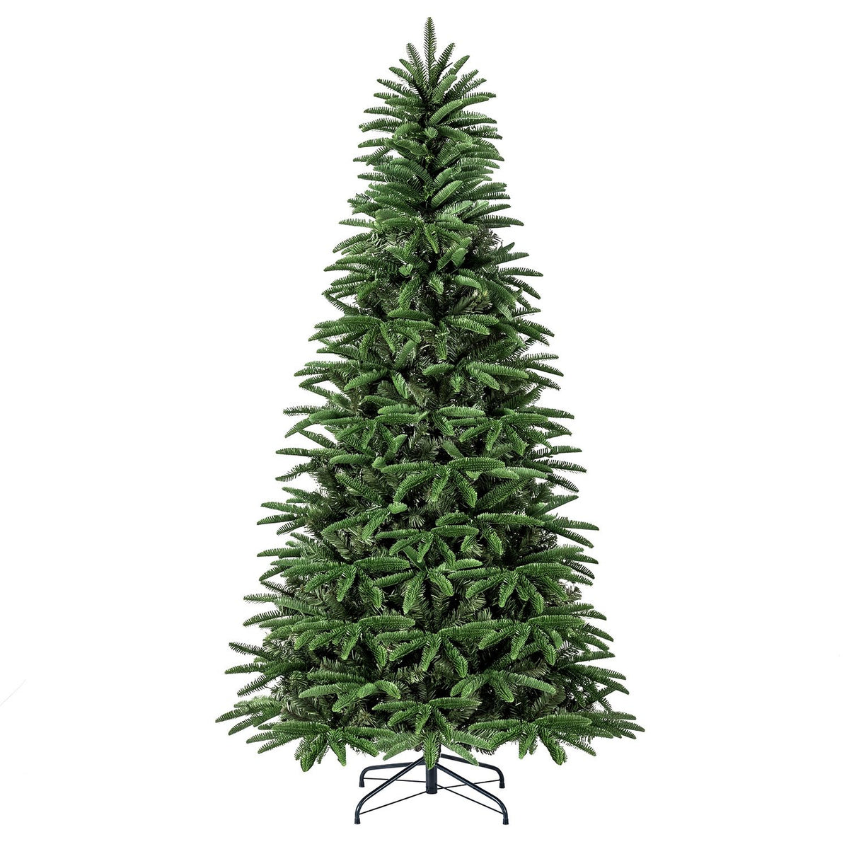 7 FT Pre-Lit Artificial Christmas Tree with 3 Gift Boxes and 1050 Lush Branch Tips