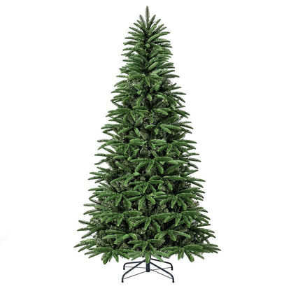 7 FT Pre-Lit Artificial Christmas Tree with 3 Gift Boxes and 1050 Lush Branch Tips