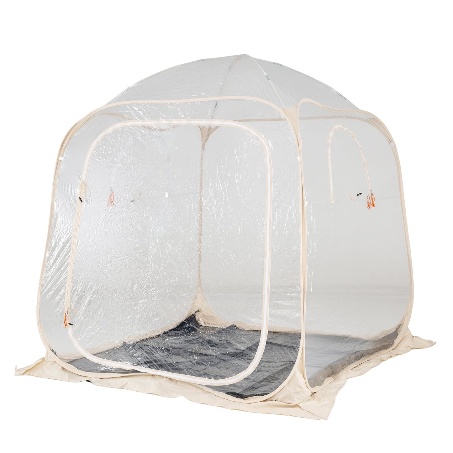 7 x 7 FT Pop Up Sports Tent Clear Bubble Tent All-Weather Waterproof Pod with Sealed Floor