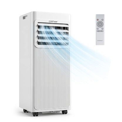 8000 BTU Portable AC with Sleep Mode and Window Kit Cools 350 Sq.Ft-White