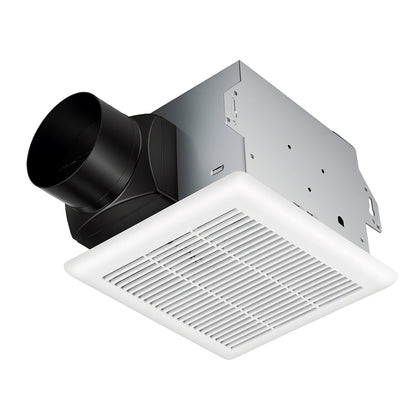 80 CFM Ceiling Mount Bathroom Exhaust Fan with Metal Housing and 4 Inches Duct